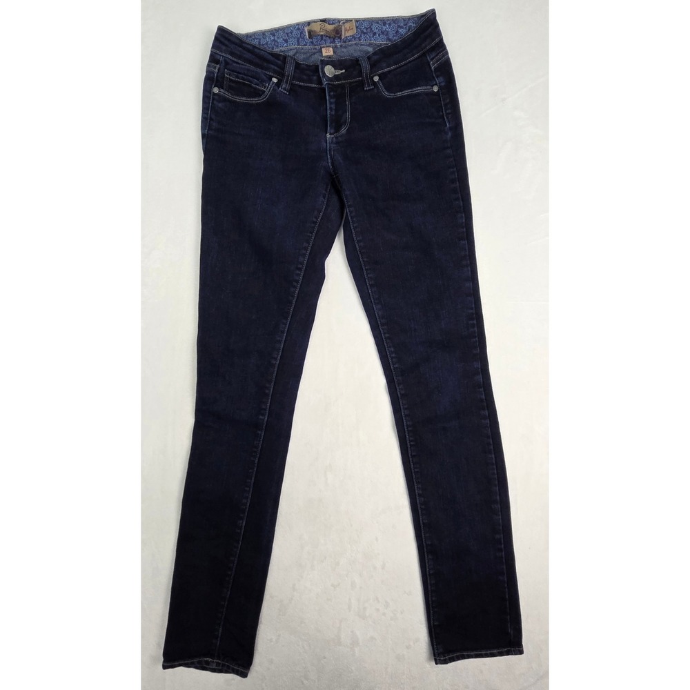 Jeans Paige Women 26 Blue Stretch Skinny Skyline
